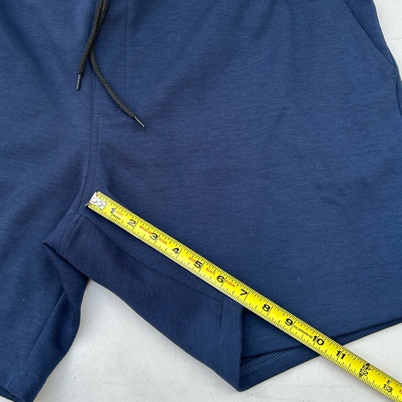 Women's Navy Sweat Shorts - Picture 4 of 4